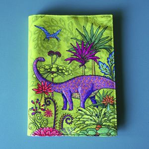 Sewing Kit : Notebook Cover Dinoflore green