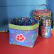 Sewing kit Large Fabric Basket - Darjeeling