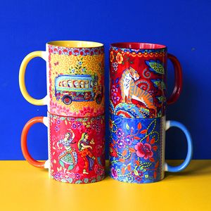 4 Mugs INDIA SONG