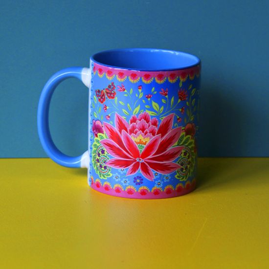 Mug Pushkar bleu