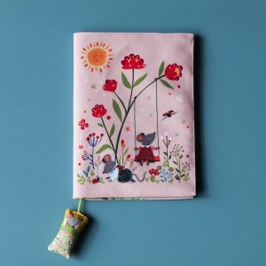 Kit Notebook cover Little mice holydays pink